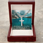 To My Son, Your Children Have Been Blessed To Have You - Happy Father's Day! - Cuban Chain with Artisan Cross Necklace - Gift for Son