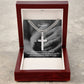 To My Husband, I Am Thankful To God That You Came Into My Life & Made It Complete - Happy Birthday - Cuban Chain with Artisan Cross Necklace - Gift for Husband