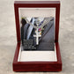 To My Husband, Happy Birthday To My Soulmate & Best Friend - Cuban Chain with Artisan Cross Necklace - Gift for Husband
