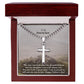 To My Son-in-law, You Are Truly A Great Man. I Am So Proud To Call You My Son-in-law - Happy Father's Day! - Cuban Chain with Artisan Cross Necklace - Gift for Son-in-law