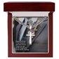 To My Husband, Happy Birthday To My Soulmate & Best Friend - Cuban Chain with Artisan Cross Necklace - Gift for Husband