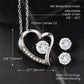 To My Friend, Best Wishes On Your Special Day, As You Begin Another Wonderful Journey This Year - Happy Birthday - Forever Love Necklace & Clear CZ Earrings - Gift for Friend