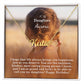 To My Daughter, I Hope That Life Always Brings You Happiness, Just As You Deserve - Happy Birthday - Custom Name Necklace with Message Card - Gift for Daughter