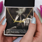 To My Grandma, Your Wisdom & Care Have Made Our Lives Beautiful - Happy Birthday - Custom Name Necklace with Message Card - Gift for Grandma
