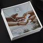 To My Wife, Happy Birthday - I'm Honored To Call You My Wife, & I Promise To Cherish & Love You Till The End Of Time - Signature Name Necklace with Message Card - Gift for Wife