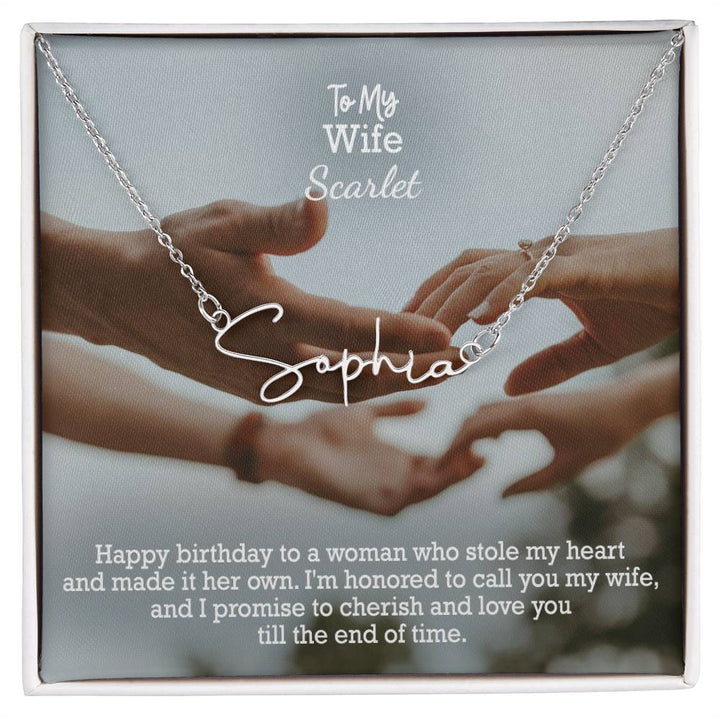 To My Wife, Happy Birthday - I&