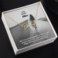 To My Sister, May God Always Shower You With Joy & Prosperity In Every Aspect Of Your Life - Happy Birthday - Signature Name Necklace with Message Card - Gift for Sister