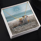 To My Wife, Happy Birthday - You're The Reason I Believe In Love At First Sight & The Love That Lasts A Lifetime - Signature Name Necklace with Message Card - Gift for Wife