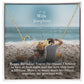 To My Wife, Happy Birthday - You're The Reason I Believe In Love At First Sight & The Love That Lasts A Lifetime - Signature Name Necklace with Message Card - Gift for Wife
