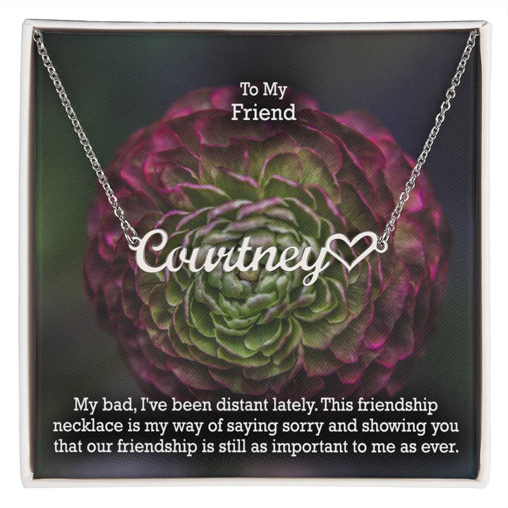 To My Friend, My Bad, I&
