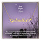 Dear Sister, You Have Always Kept Me From Getting Lonely & Bored - Happy Birthday - Name Necklace + Heart Character with Message Card - Gift for Sister