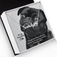 To My Dog Mom, If Things Have Been Ruff Lately, Just Know I'm Sending Pawsitive Vibes Your Way! - Paw Print Name Necklace - Gift for Dog Mom