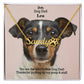 Dear Dog Dad, You Are The World's Best Dog Dad! Thanks For Picking Up My Poop & Stuff - Paw Print Name Necklace - Gift for Dog Dad