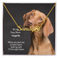 To My Dog Mom, When You Feel Me In Your Heart, Look Up & I'll Be Right There - Paw Print Name Necklace - Gift for Dog Mom