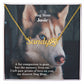 To My Dog Mom, A Fur Companion Is Gone But The Memory Lives On - Paw Print Name Necklace - Gift for Dog Mom