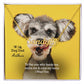 To My Dog Dad, To The One Who Feeds Me, Walks Me & Rubs My Belly - I Woof You - Paw Print Name Necklace - Gift for Dog Dad