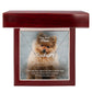 Dear Dog Mom, The One Best Place To Bury A Good Dog Is In The Heart Of His Master - Paw Print Name Necklace - Gift for Dog Mom