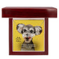 To My Dog Dad, To The One Who Feeds Me, Walks Me & Rubs My Belly - I Woof You - Paw Print Name Necklace - Gift for Dog Dad