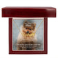 Dear Dog Mom, The One Best Place To Bury A Good Dog Is In The Heart Of His Master - Paw Print Name Necklace - Gift for Dog Mom