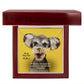 To My Dog Dad, To The One Who Feeds Me, Walks Me & Rubs My Belly - I Woof You - Paw Print Name Necklace - Gift for Dog Dad