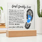 Best Daddy Ever - Love, Your Little Baby - Acrylic Square Plaque - Gift for Dad