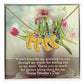 To My Mom, I Can't Describe My Gratitude To You Through My Words For Having You As My Mom - Engraved Baby Feet with Birthstones (w/MC) - Gift for Mom