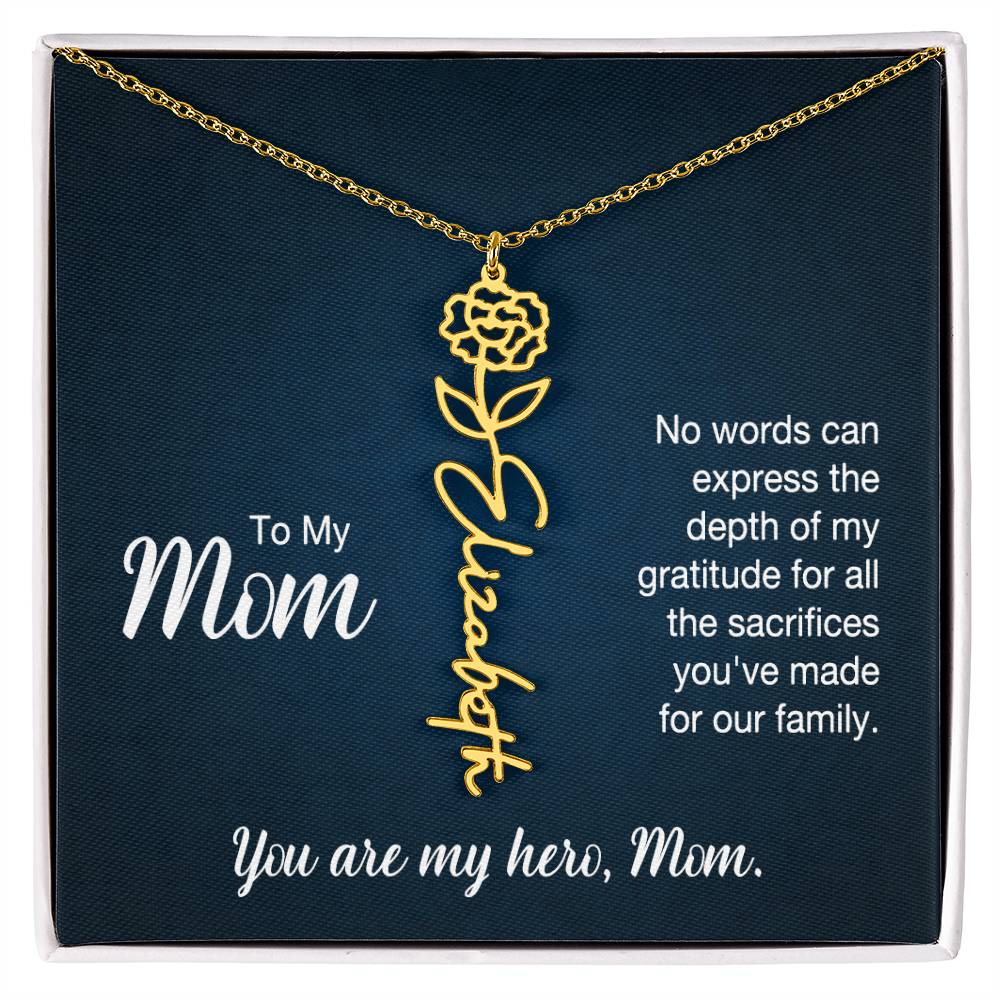 To My Mom, No Words Can Express The Depth Of My Gratitude For All The Sacrifices You&