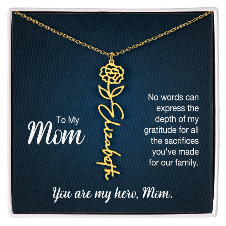 To My Mom, No Words Can Express The Depth Of My Gratitude For All The Sacrifices You&