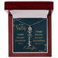 To My Sister, I Smile Because You Are My Sister - Flower Name Necklace - Gift for Sister
