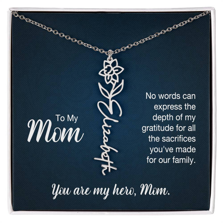 To My Mom, No Words Can Express The Depth Of My Gratitude For All The Sacrifices You&