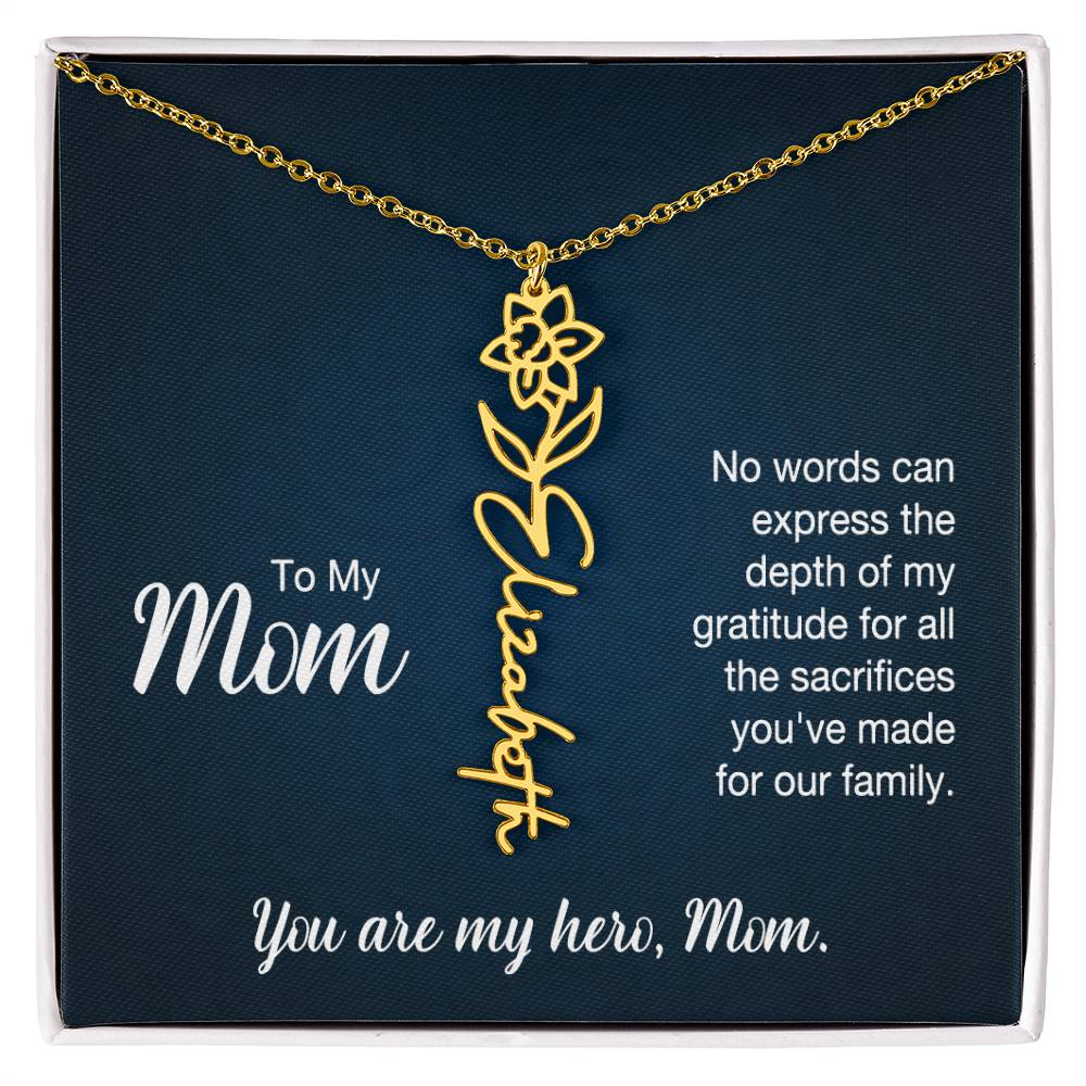 To My Mom, No Words Can Express The Depth Of My Gratitude For All The Sacrifices You&