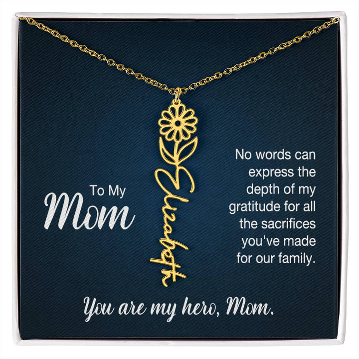 To My Mom, No Words Can Express The Depth Of My Gratitude For All The Sacrifices You&