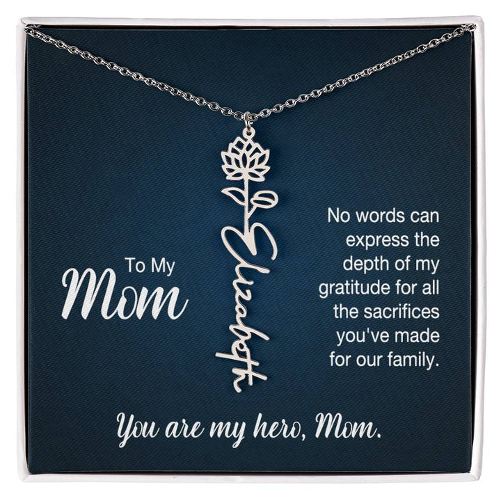 To My Mom, No Words Can Express The Depth Of My Gratitude For All The Sacrifices You&