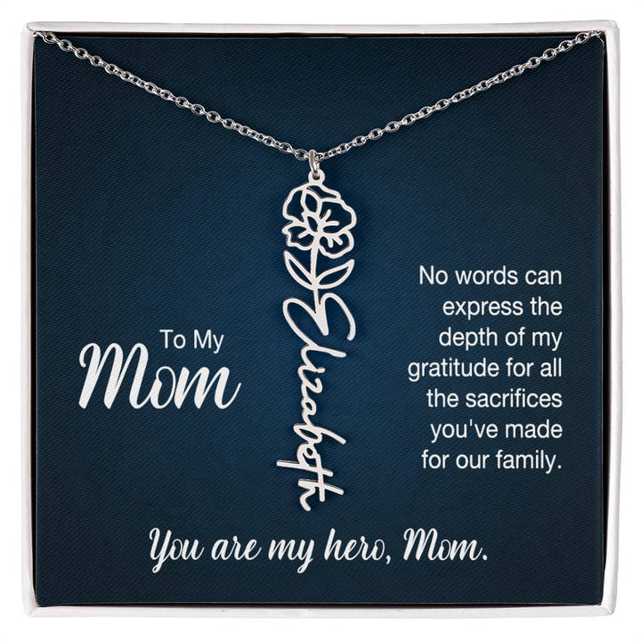 To My Mom, No Words Can Express The Depth Of My Gratitude For All The Sacrifices You&