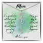 Mom, I'm Grateful For All That You Do & I Feel So Blessed To Have You As My Mother - Flower Name Necklace - Gift for Mom