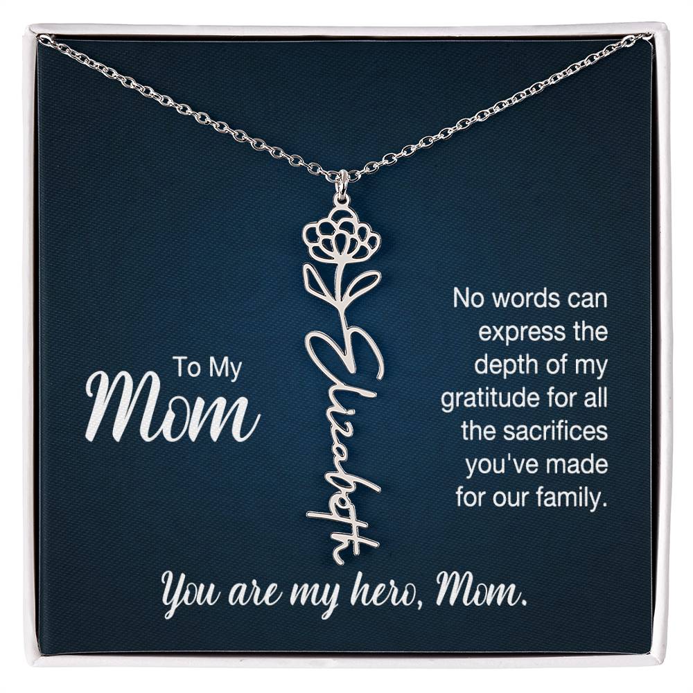 To My Mom, No Words Can Express The Depth Of My Gratitude For All The Sacrifices You&