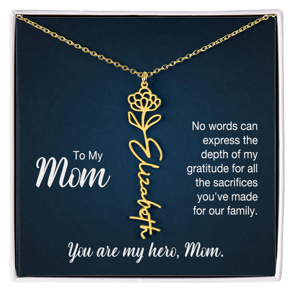 To My Mom, No Words Can Express The Depth Of My Gratitude For All The Sacrifices You&
