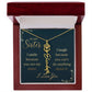 To My Sister, I Smile Because You Are My Sister - Flower Name Necklace - Gift for Sister