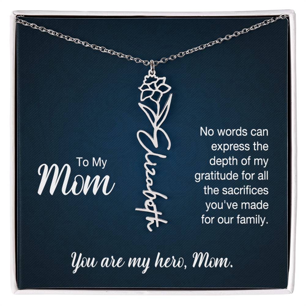 To My Mom, No Words Can Express The Depth Of My Gratitude For All The Sacrifices You&