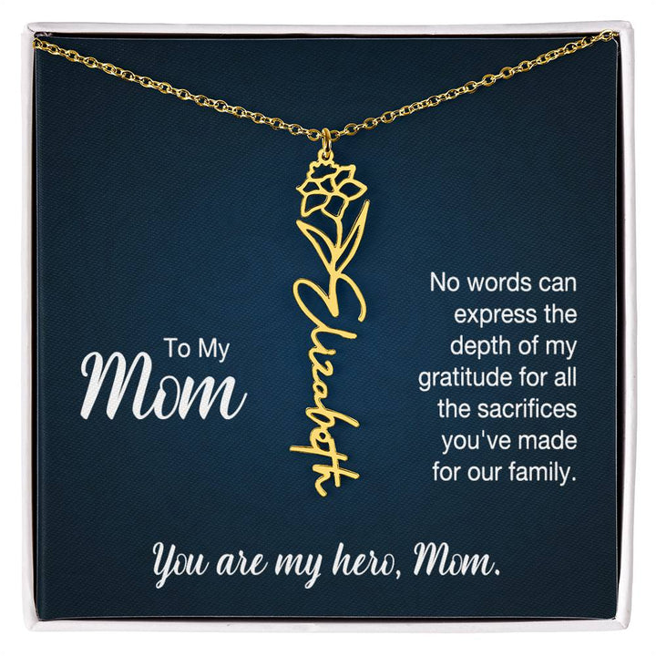 To My Mom, No Words Can Express The Depth Of My Gratitude For All The Sacrifices You&