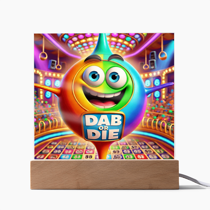 Dab Or Die Acrylic Square Plaque – Gift for Her - Gift for Him