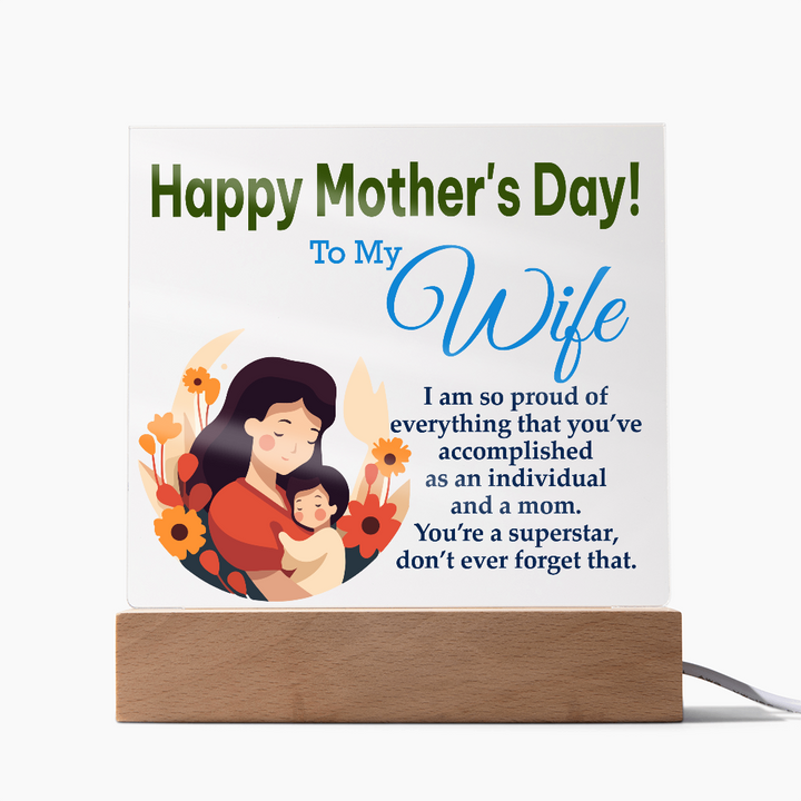 To My Wife, Happy Mother&