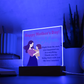Dear Mom, Happy Mother's Day! Right From The Start, You Supported Me -  Acrylic Square Plaque - Gift for Mom