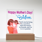 To My Mom, Happy Mother's Day! - Thank You For Being My Superhero - Acrylic Square Plaque - Gift for Mom