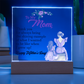 To My Mom, Thank You For Always Being The Shining Example - Happy Mother's Day - Acrylic Square Plaque - Gift for Mom
