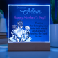 Dearest Mom, Happy Mother's Day! Thanks For Bringing Me Into This World - Acrylic Square Plaque - Gift for Mom