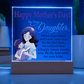 My Dear Daughter, Happy Mother's Day! Be The Best Mom For Your Kids! - Acrylic Square Plaque - Gift for Mom