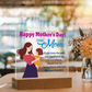 Dear Mom, Happy Mother's Day! Right From The Start, You Supported Me -  Acrylic Square Plaque - Gift for Mom