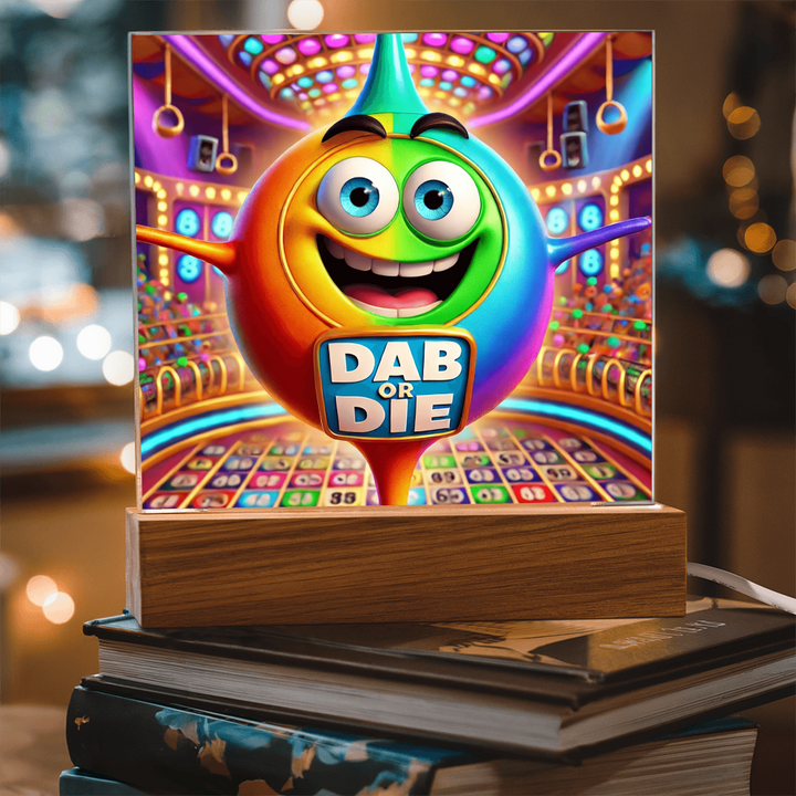 Dab Or Die Acrylic Square Plaque – Gift for Her - Gift for Him