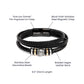 To My Husband, Valentine's Day Is More Special Because I Get To Celebrate With The Person I Love The Most - Happy Valentine's Day - Love You Forever Bracelet - Gift for Husband